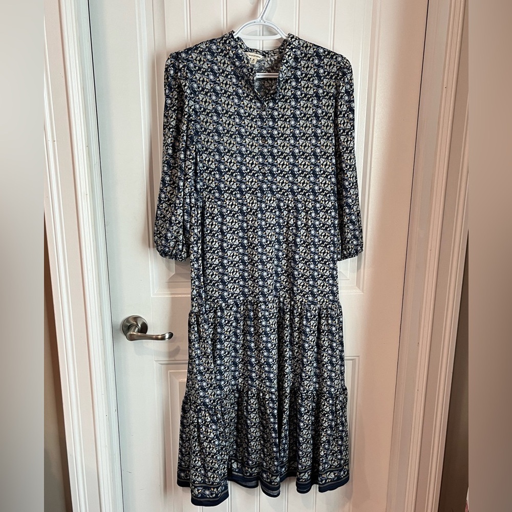 Max Studio Blue floral Maxi dress Medium
